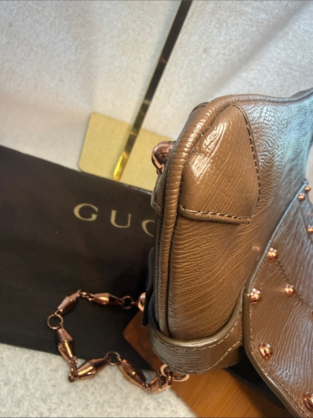 Rare Gucci Serpent Head Horsebit Clutch - Picture 12 of 13